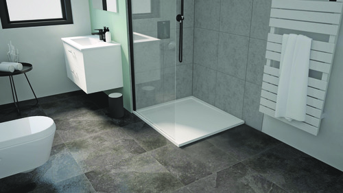 Receveur de Douche Résine de Synthèse Spirit blanc 90x90
